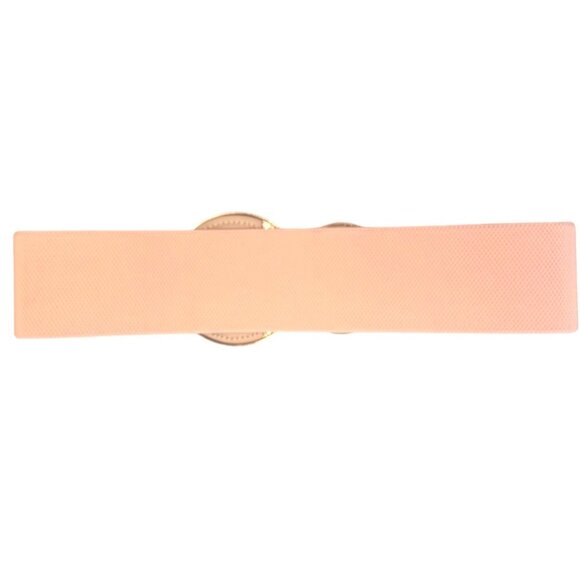 2/$30 NEW Elastic Wide Corset Pink Waist Belt Metallic Snap Buckle - Picture 10 of 12